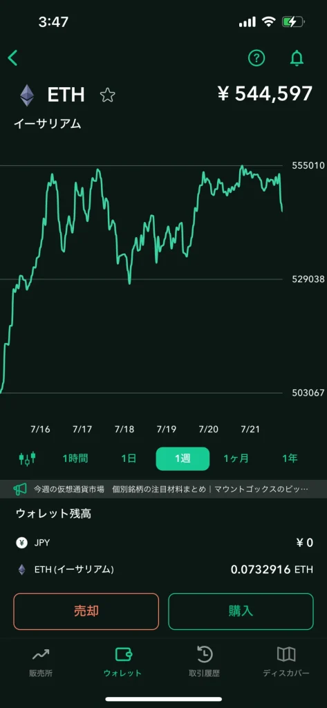 イーサリアム　ガチホ　実績　運用実績　